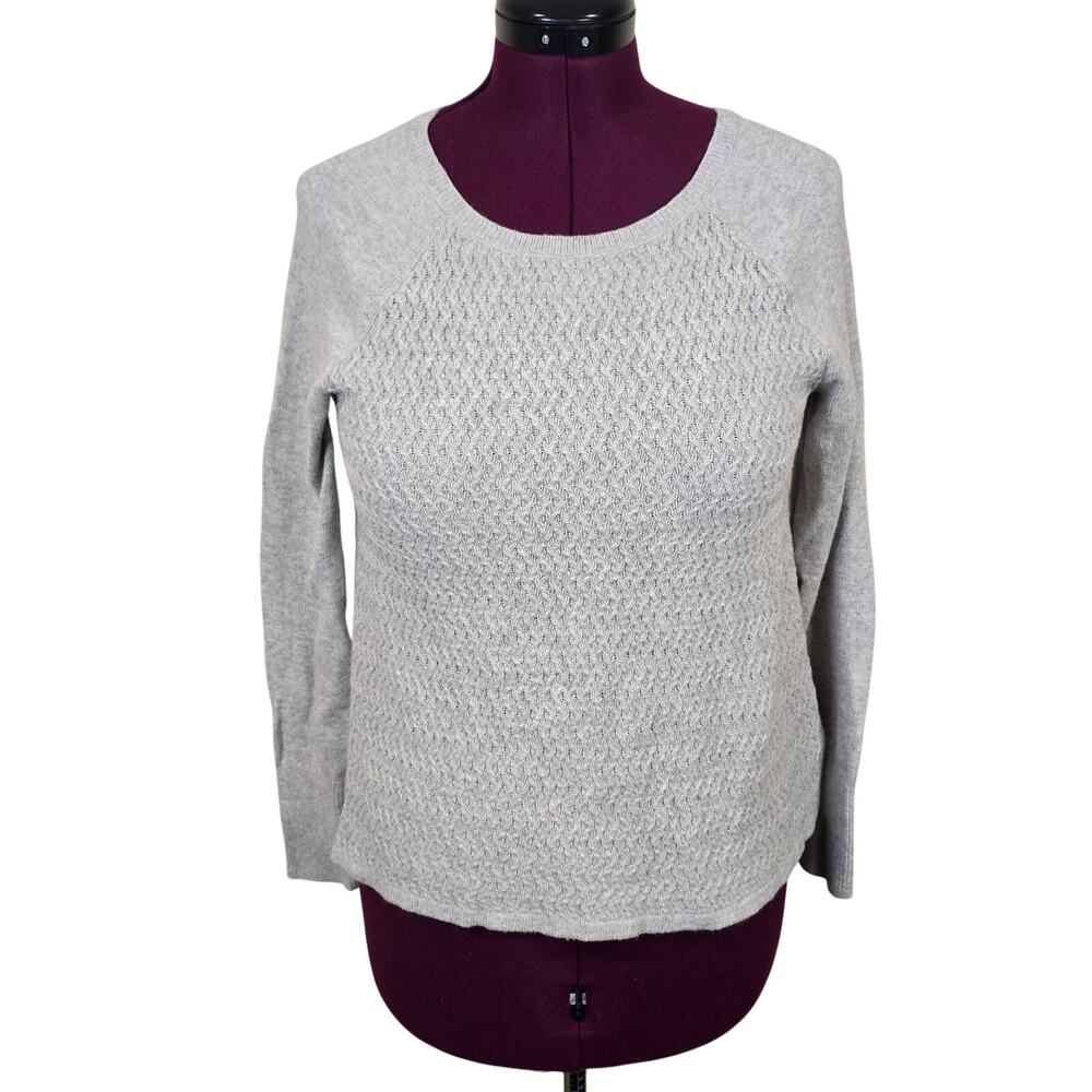 Women's LOFT Gray Long Sleeve Sweater | Size Small